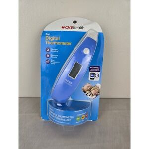 CVS Health Ear Digital Thermometer 3 Second Reading 9 Memory Recalls NFC Capable
